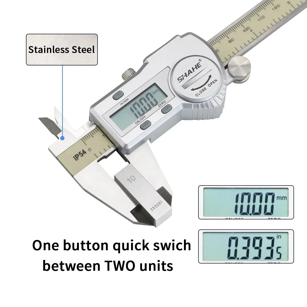 SHAHE Electronic Digital Calip - Digital Caliper 150Mm Stainless Steel recension och pris