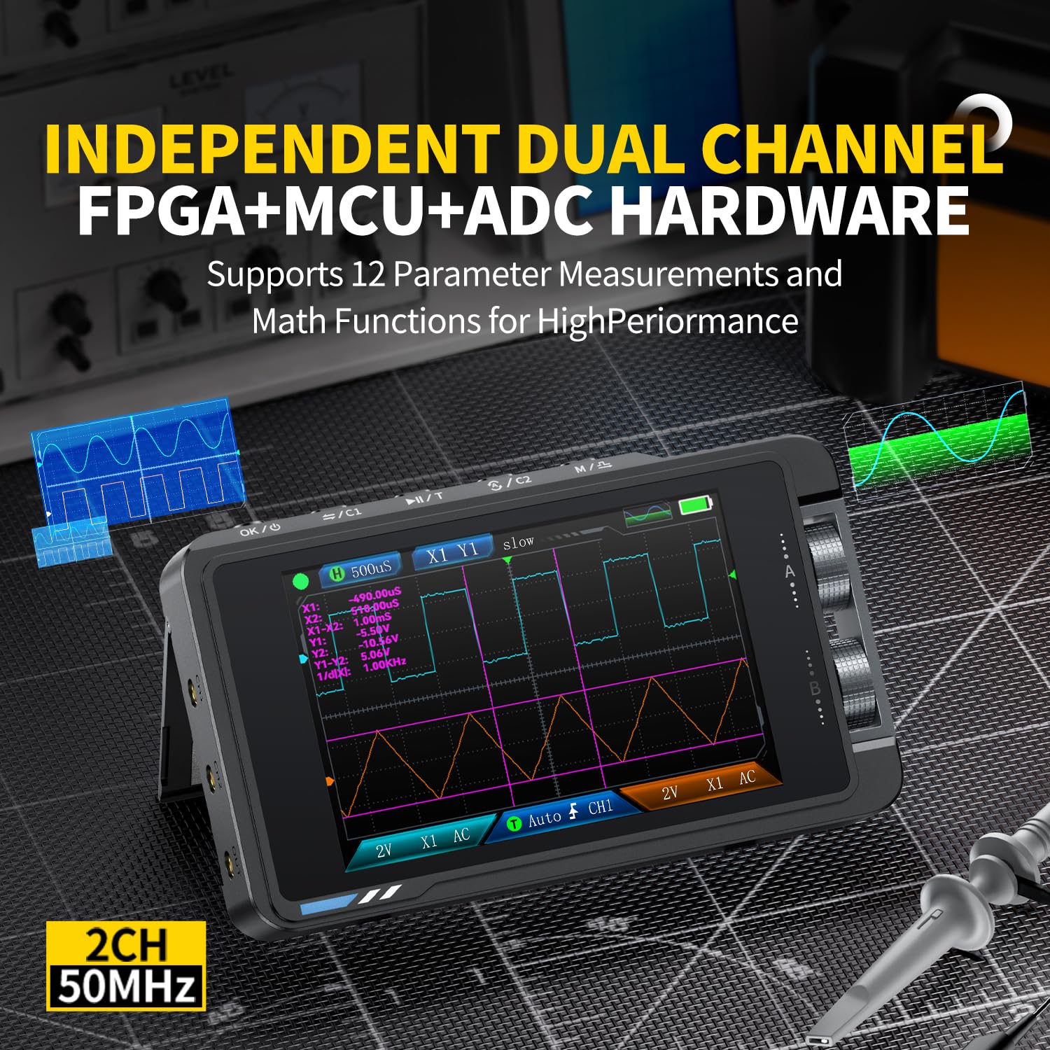 FNIRSI DS215H Digital Oscillos - Fnirsi Digital Oscilloscope Handheld recension och pris