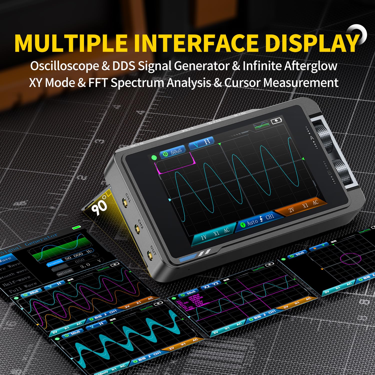 FNIRSI DS215H Digital Oscillos - Fnirsi Digital Oscilloscope Handheld recension och pris