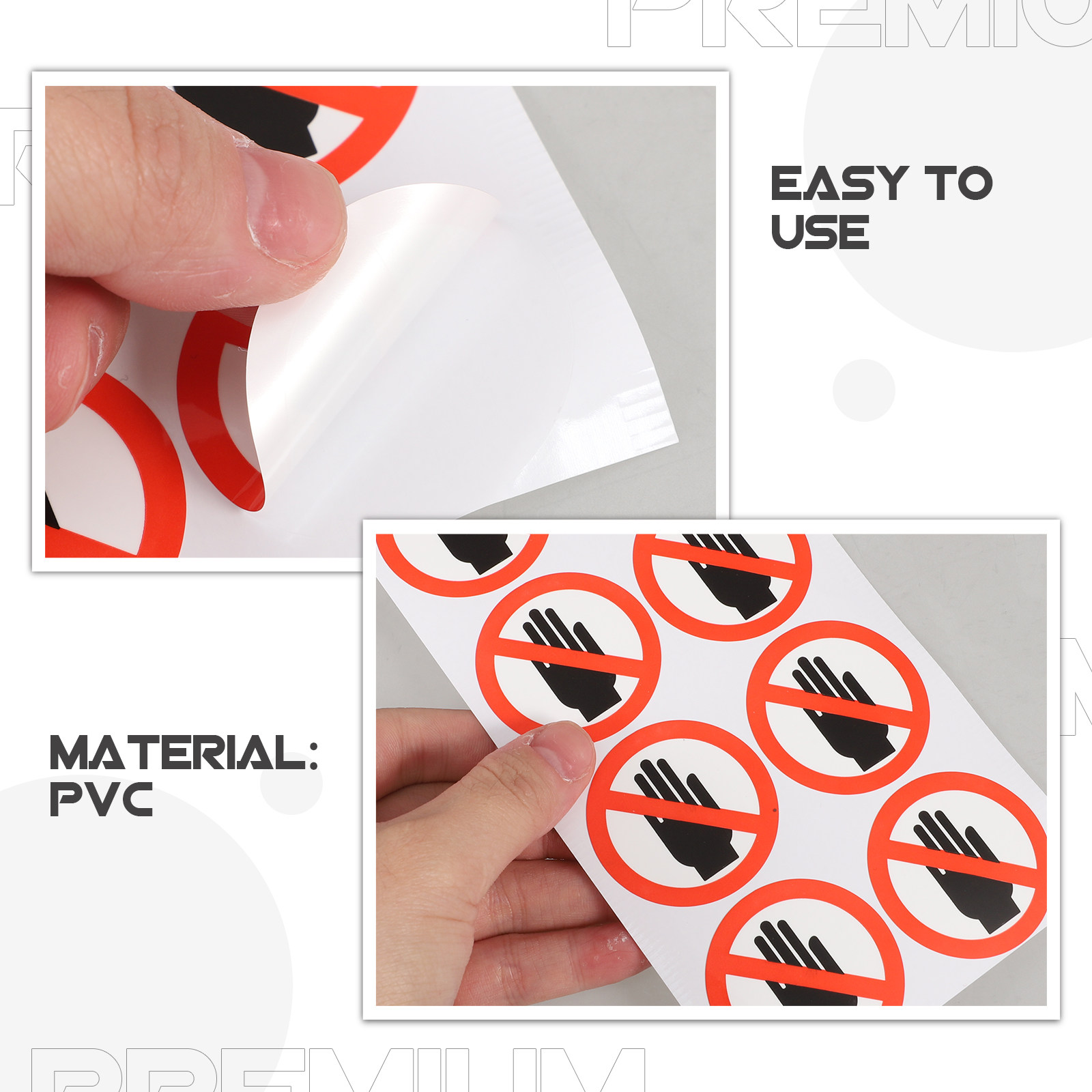 1Sheet Do Not Touch Warning De - Lab Equipment recension och pris
